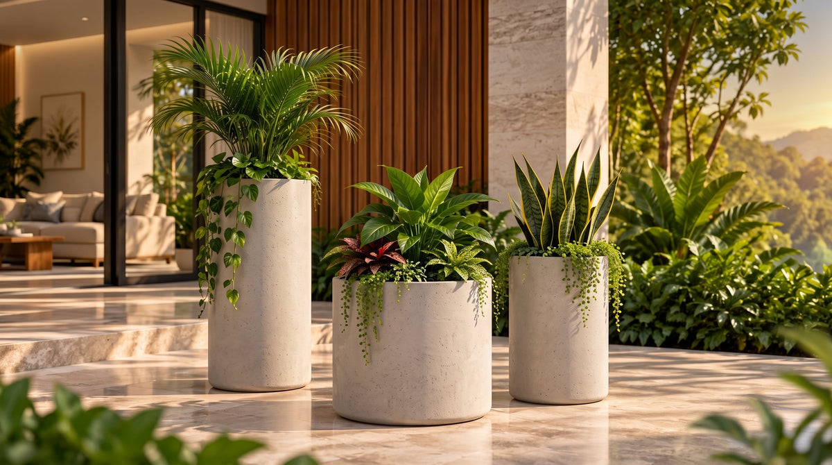 Tubos o cónicas en concreto – Las Palmas y Jardines de Manuel