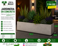 Jardinera en Concreto 130x20x50 cm