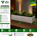 Jardinera en Concreto 130x40x20 cm