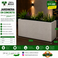 Jardinera en Concreto 130x40x60 cm
