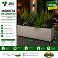 Jardinera en Concreto 130x50x30 cm