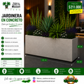 Jardinera en Concreto 130x50x50 cm
