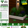 Jardinera en Concreto 120x100x30 cm