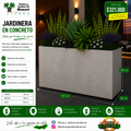 Jardinera en Concreto 130x50x100 cm