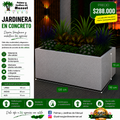 Jardinera en Concreto 130x90x70 cm