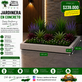 Jardinera en Concreto 130x110x20 cm