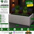 Jardinera en Concreto 130x110x50 cm