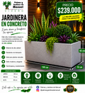 Jardinera en Concreto 130x70x60 cm