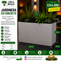 Jardinera en Concreto 130x70x100 cm