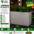 Jardinera en Concreto 130x70x120 cm