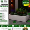 Jardinera en Concreto 130x80x50 cm