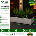 Jardinera en Concreto 130x60x30 cm