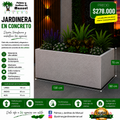 Jardinera en Concreto 130x80x70 cm