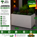 Jardinera en Concreto 130x80x90 cm