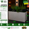 Jardinera en Concreto 130x60x80 cm