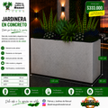 Jardinera en Concreto 130x60x100 cm