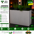Jardinera en Concreto 130x60x130 cm