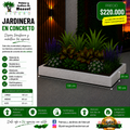 Jardinera en Concreto 130x90x20 cm