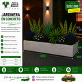 Jardinera en Concreto 130x70x20 cm