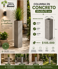 Columna en Concreto 20x20x70 cm