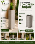 Columna en Concreto 30x30x80 cm