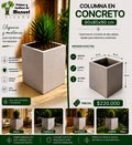 Columna en Concreto 80x80x90 cm