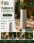 Tubos o Cónicas en Concreto 20x60 cm
