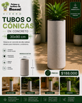 Tubos o Cónicas en Concreto 30x90 cm