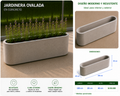 Jardinera Ovalada en Concreto 100x20x40 cm