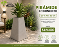 Pirámide en Concreto 30x30x60 cm