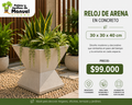 Reloj de arena en Concreto 30x30x40 cm