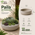 Paila en Concreto 30x10 cm