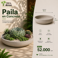 Paila en Concreto 40x10 cm