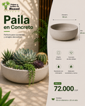 Paila en Concreto 50x20 cm