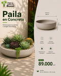 Paila en Concreto 60x20 cm