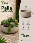 Paila en Concreto 70x30 cm