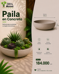 Paila en Concreto 100x30 cm