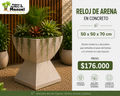 Reloj de arena en Concreto 50x50x70 cm