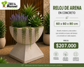 Reloj de arena en Concreto 60x60x80 cm