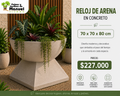 Reloj de arena en Concreto 70x70x80 cm