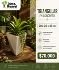 Triangular en Concreto 20x20x30 cm