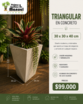 Triangular en Concreto 30x30x40 cm