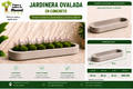 Jardinera Ovalada en Concreto 110x60x20 cm