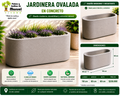 Jardinera Ovalada en Concreto 110x60x60 cm