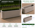 Jardinera Ovalada en Concreto 100x30x40 cm