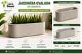 Jardinera Ovalada en Concreto 100x40x40 cm