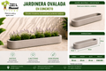 Jardinera Ovalada en Concreto 110x30x20 cm