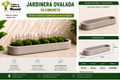Jardinera Ovalada en Concreto 110x40x20 cm