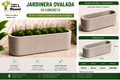 Jardinera Ovalada en Concreto 110x40x40 cm