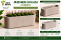 Jardinera Ovalada en Concreto 110x50x50 cm